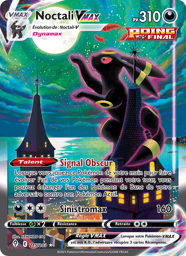 Noctali VMAX, carte française 215/203